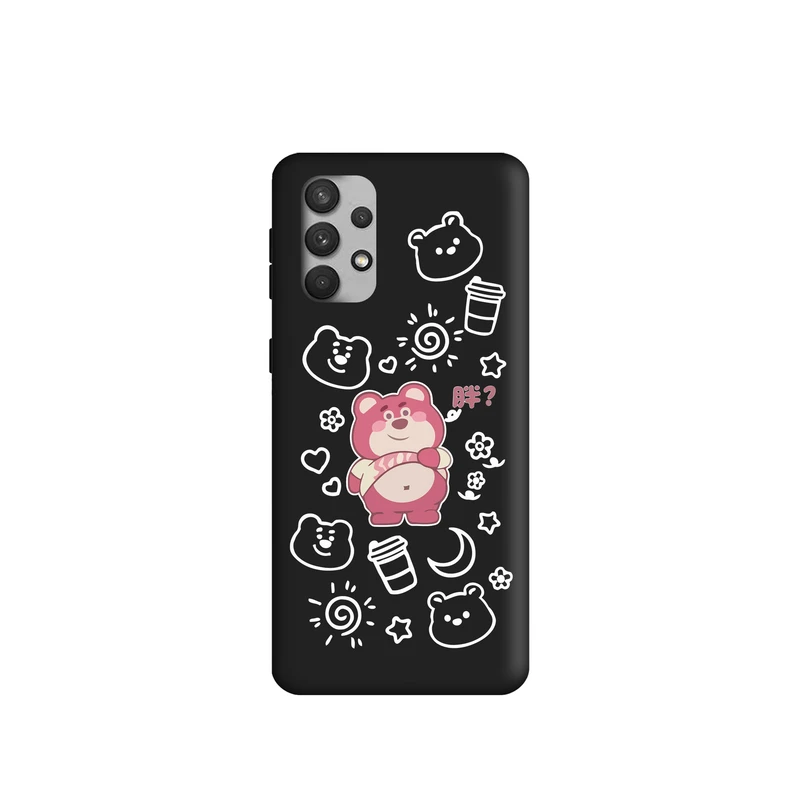 کاور طرح خرس قرمز کد t531 مناسب برای گوشی موبایل سامسونگ Galaxy A32 4g