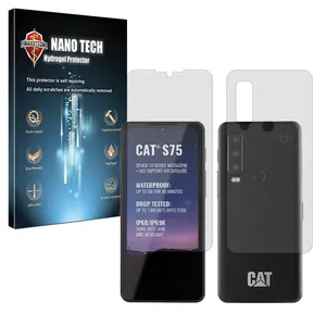 Nano tech Tough model Matte screen protector suitable for Cat S75 mobile phone along with the back protector