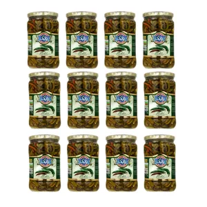 ترشی فلفل رازک - 550 گرم بسته 12 عددی