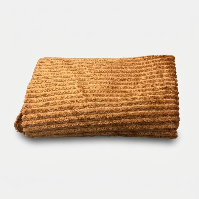 پتو یک نفره مدل پلیسه ای سایز 220x160 سانتی‌متر