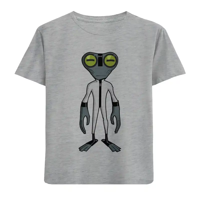 تی شرت آستین کوتاه بچگانه مدل قورباغه فضایی F507