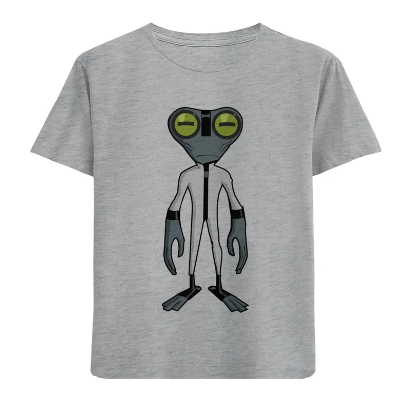 تی شرت آستین کوتاه بچگانه مدل قورباغه فضایی F507