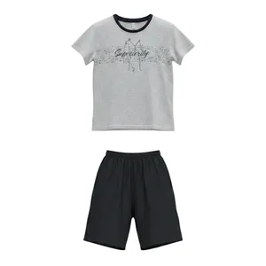 ست تی‌شرت آستین کوتاه و شلوارک راحتی مردانه مدل ساده