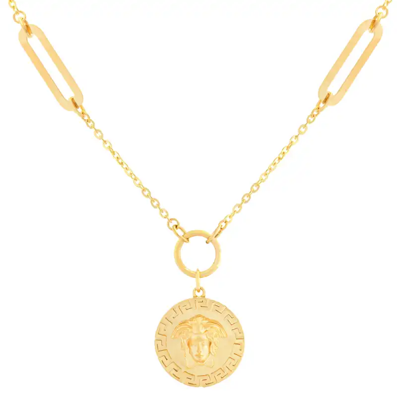 گردنبند طلا 18 عیار زنانه طلای مستجابی مدل MN کد 45