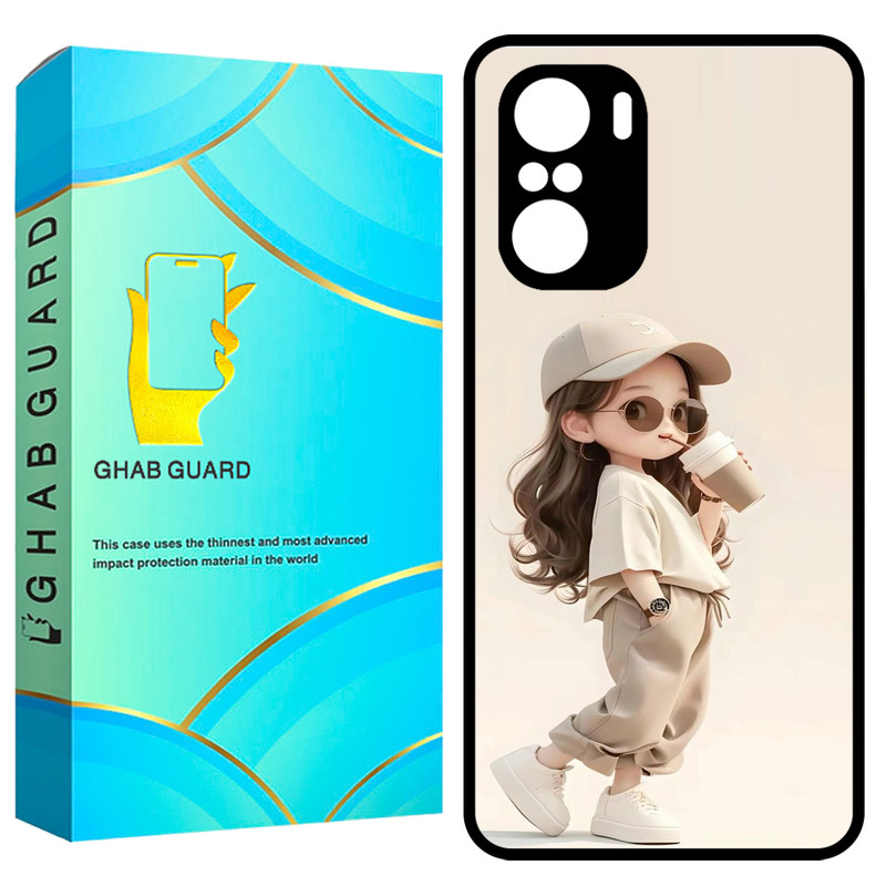 کاور قاب گارد طرح دختر مدل GCHPF3 مناسب برای گوشی موبایل شیائومی Poco F3 / Redmi K40 / Redmi K40 Pro
