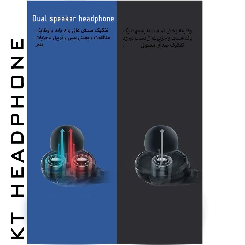 هدفون بلوتوث کی تی مدل BASSPLUSS