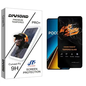 محافظ صفحه نمایش جی اف مدل Diamond Antistatic مناسب برای گوشی موبایل شیائومی Poco X6 5G