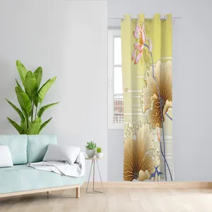 پرده طرح گل مدل مخمل پانچی کد 2432 z سایز 140x200 سانتی متر
