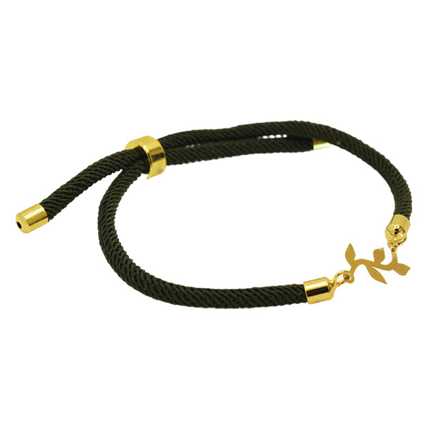 دستبند طلا عیار 18 زنانه مدل برگ دستبند طلا عیار 18 زنانه مدل برگ