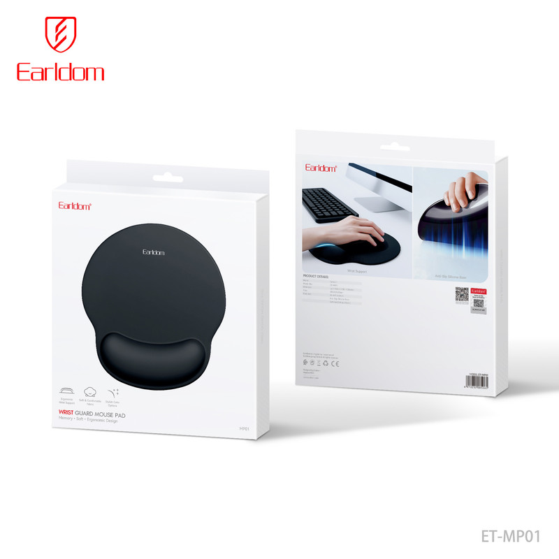 ماوس پد ارلدام مدل WRIST MP01 سایز 25*23 سانتی متر