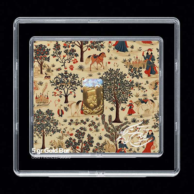 شمش طلا 24 عیار مدوپد مدل نگارگری کد SH-10513 شمش طلا 24 عیار مدوپد مدل نگارگری کد SH-10513