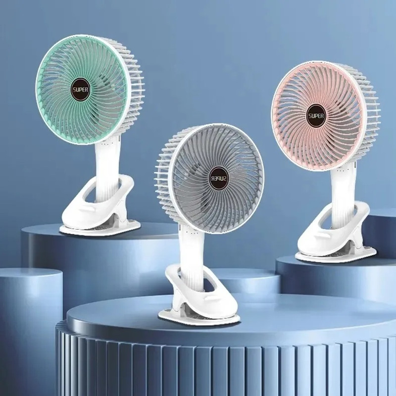 پنکه شارژی مدل Circulation Clamp Fan ظرفیت 1200 میلی آمپر ساعت در ارزانترین فروشگاه اینترنتی ایران ارزان