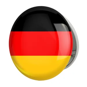 آینه جیبی خندالو طرح پرچم آلمان مدل تاشو کد 2076 