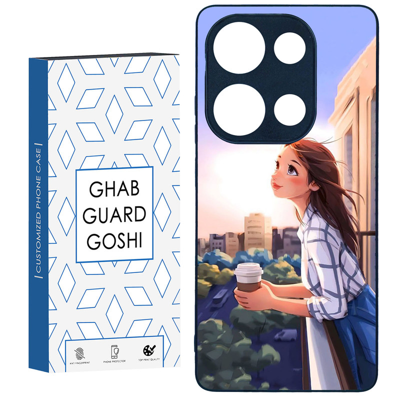 کاور قاب گارد گوشی طرح دخترانه کد TPU-016 مناسب برای گوشی موبایل شیائومی Redmi Note 13 Pro 4G / Poco M6 Pro 4G