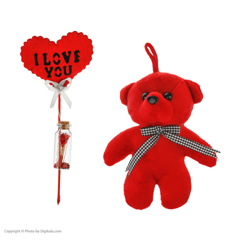 ست مناسبتی روز عشق مدل خرس و قلب