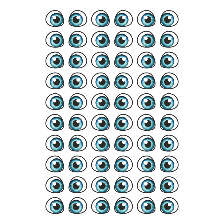 چشم عروسک مدل رزینی 6 میل کد 22 مجموعه 60 عددی
