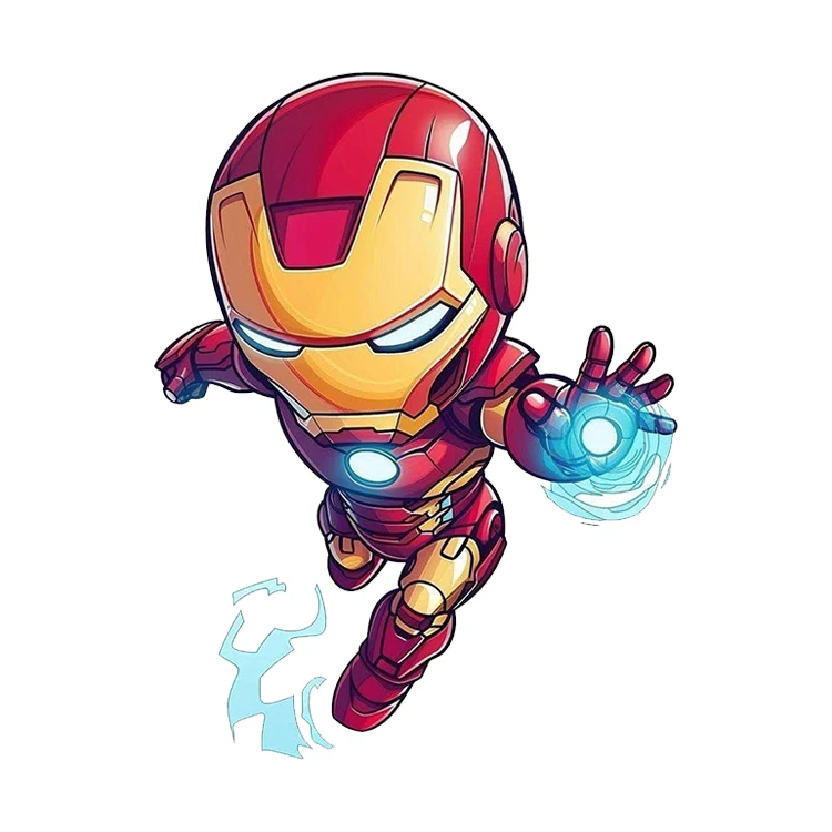 استیکر پارچه و لباس پاد آفرین مدل مرد اهنین کد 1293