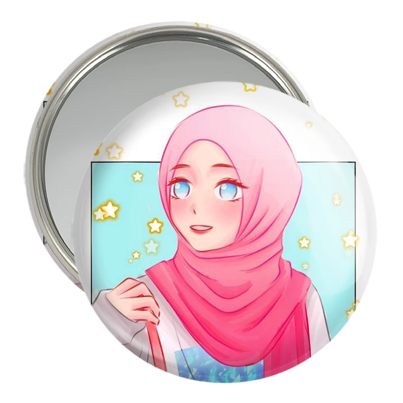 آینه جیبی خندالو مدل دخترانه باحجاب کد 26010