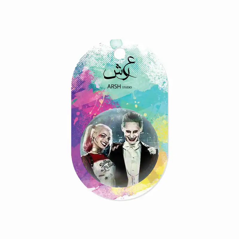 مگنت عرش طرح جوکر و هارلی کویین کد Asm485
