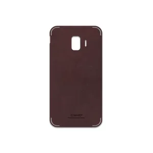 MAHOOT Matte-Dark-Brown-Leather Cover Sticker for Samsung Galaxy J2 Core