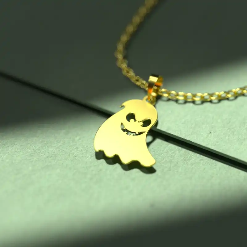 گردنبند طلا 18 عیار زنانه مدوپد مدل هالووین کد G3-1-1152