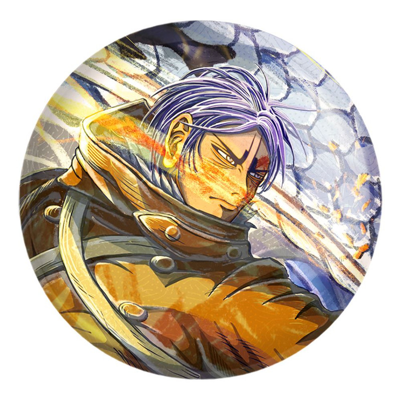 پیکسل خندالو طرح هیجیکاتا انیمه کامویی طلایی Golden Kamuy کد 23749 مدل بزرگ