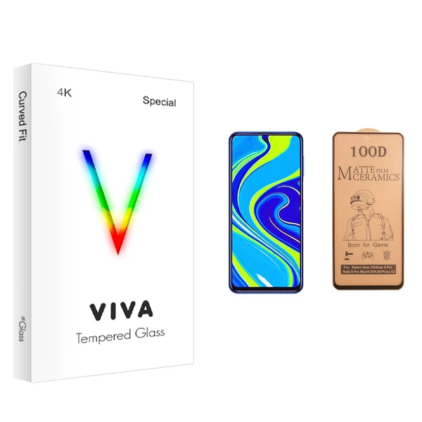 محافظ صفحه نمایش سرامیکی ویوا مدل 4K مناسب برای گوشی موبایل شیائومی Redmi Note 9s