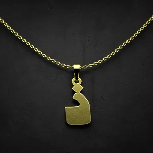 گردنبند طلا 18 عیار زنانه مدوپد مدل حرف ذ کد I3-1-1267