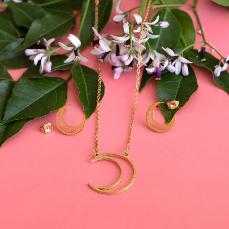 نیم ست زنانه طرح ماه کد tdn353