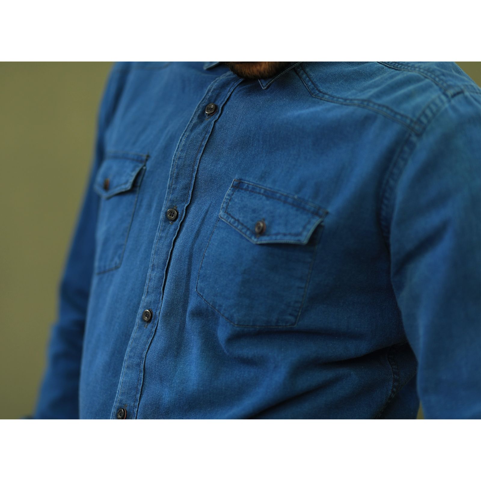 پیراهن جین آستین بلند مردانه لرد آرچر کد 1036-077 -  - 4