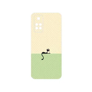 MAHOOT Minimal Internet Cat Icon Cover Sticker for Xiaomi Redmi Note 11