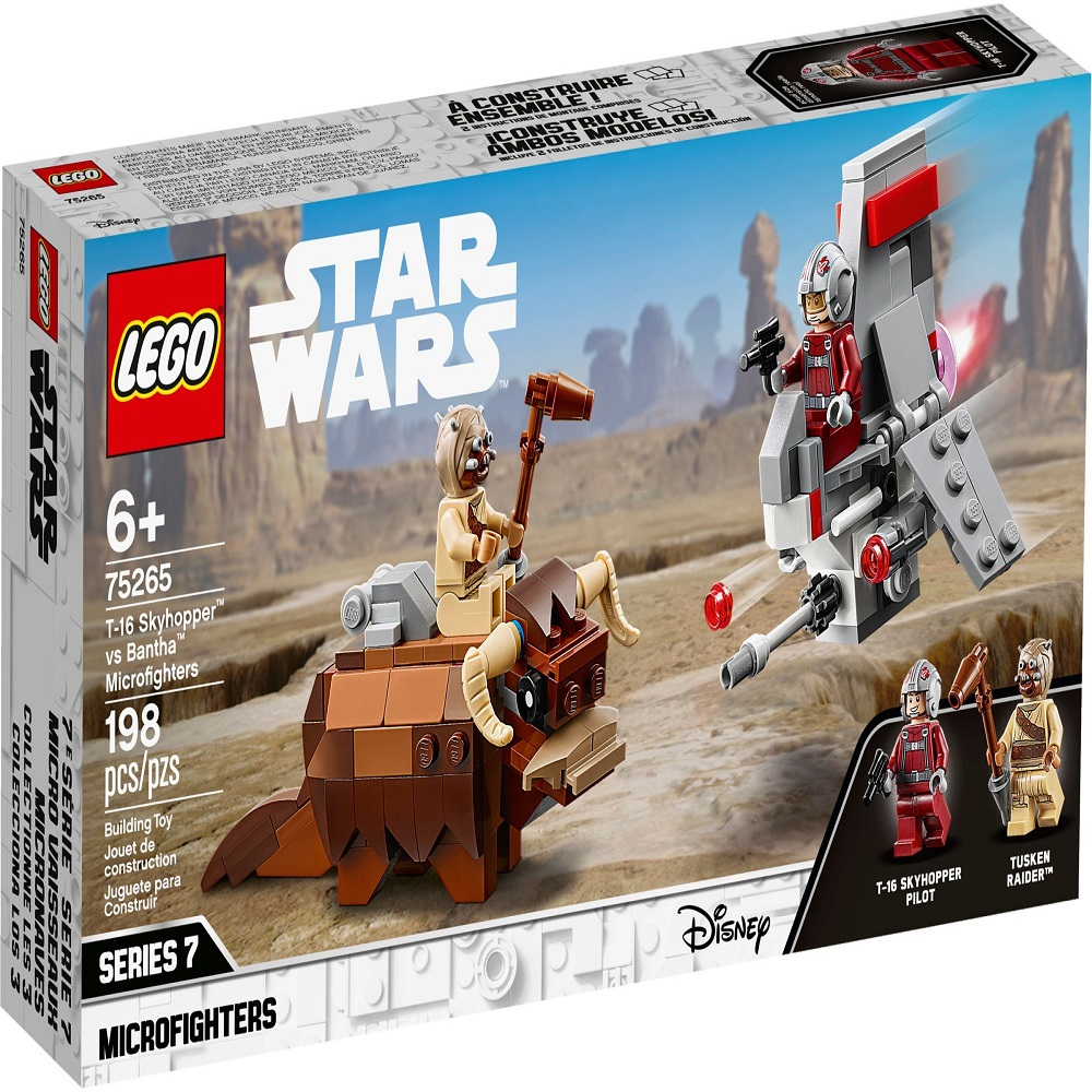 لگو سری Starwars مدل T-16 Skyhopper vs Bantha Microfighters 75265