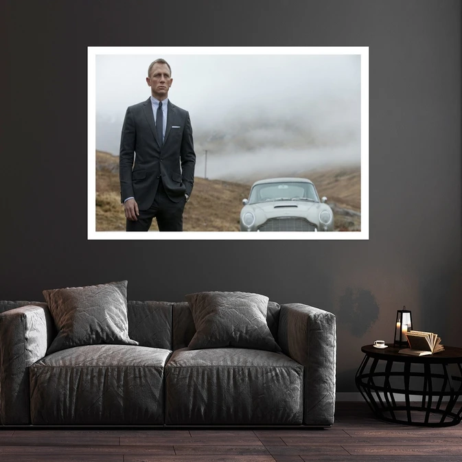 تابلو بکلیت طرح مشاهیر سینمای جهان دنیل کریگ مدل قاب شاسی W-s10037