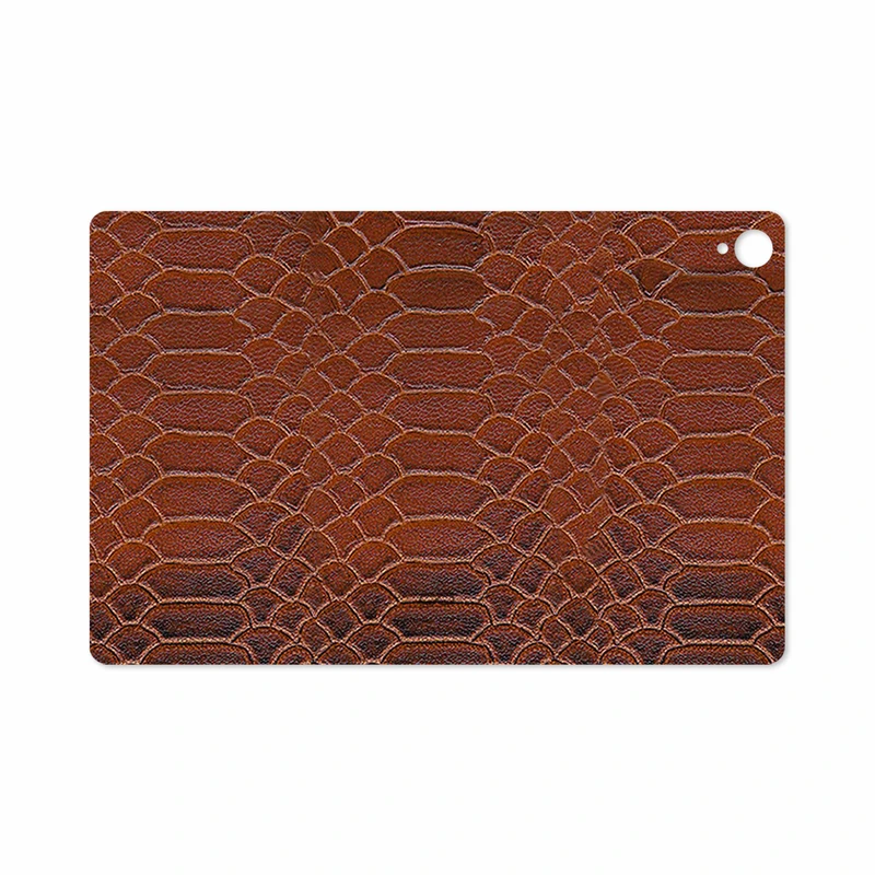 برچسب پوششی ماهوت مدل Brown-Snake-Leather مناسب برای تبلت هوآوی Mediapad M6 10.8 2019