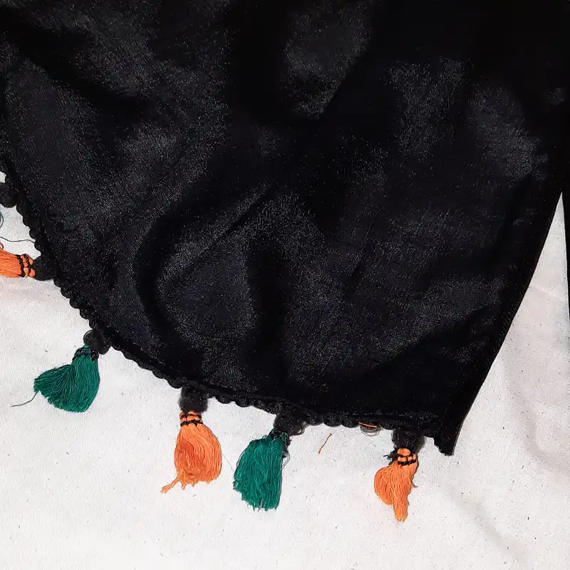 شال زنانه مدل خامه دوزی اسلپ هندی