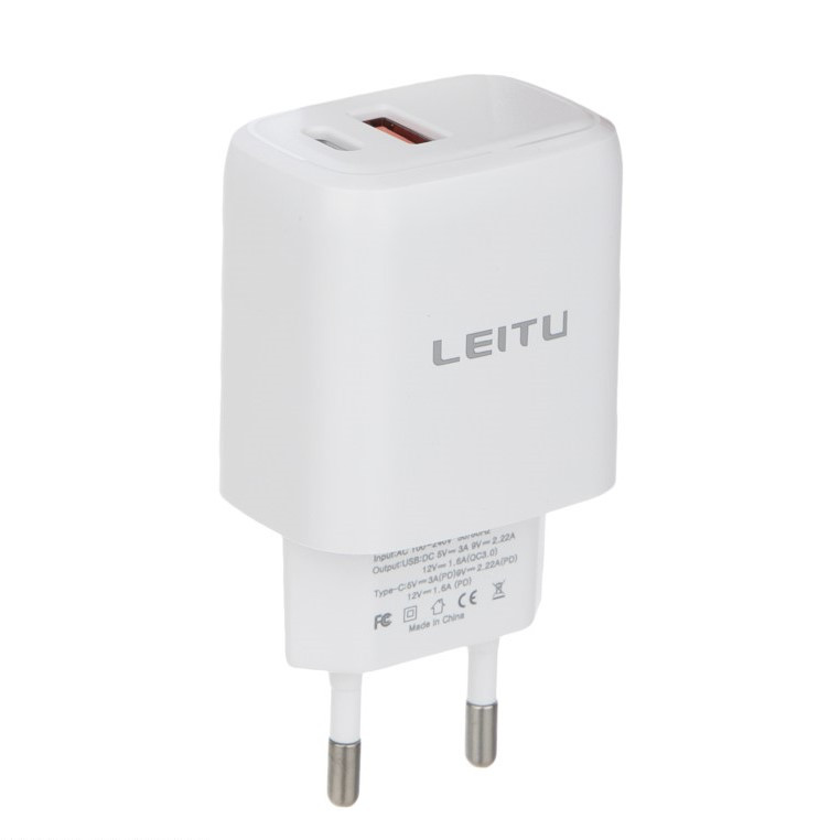شارژر دیواری لیتو مدل LH-13 به همراه کابل تبدیل لایتنینگ