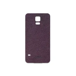 MAHOOT Purple-Leather Cover Sticker for Samsung Galaxy S5