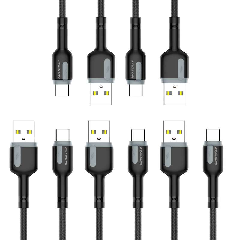 کابل تبدیل USB به USB-C کینگ استار مدل K32 C طول 1 متر بسته 5 عددی