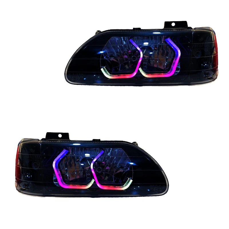 چراغ جلو خودرو گروه پژوهش صنعت مدرن مدل 3D-I8 فولکالر مناسب برای پراید بسته دو عددی