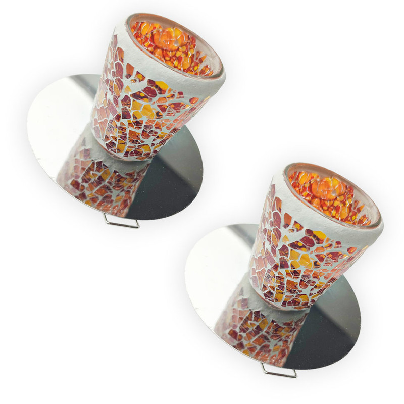 قاب چراغ هالوژن مدل دکوراتیو طرح کریستال پایه G4 کد G15 بسته 2 عددی