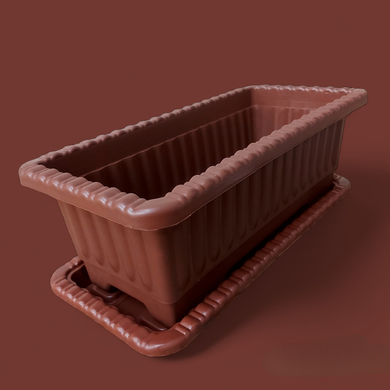 گلدان طرح مستطیلی مدل واریور مجموعه 4 عددی گلدان طرح مستطیلی مدل واریور مجموعه 4 عددی