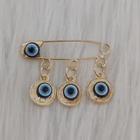 سنجاق سینه دخترانه طرح چشم زخم کد chzkh111L