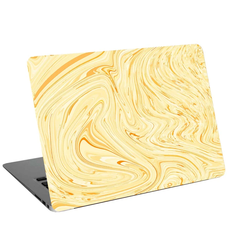 استیکر لپ تاپ طرح Cloudy-Yellow کد G-277 مناسب برای لپ تاپ 15.6 اینچ