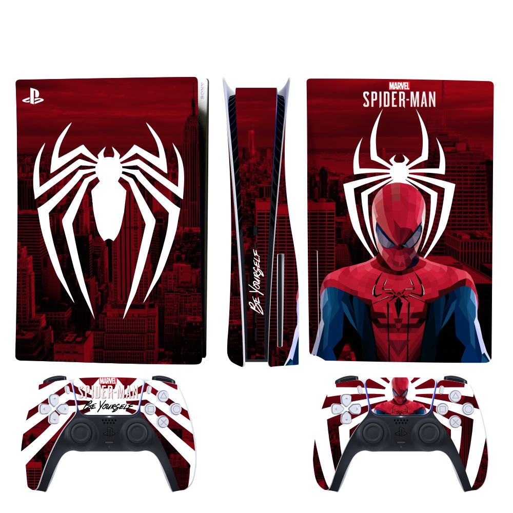 برچسب کنسول و دسته بازی PS5 اس ای گییرز مدل Spider-man