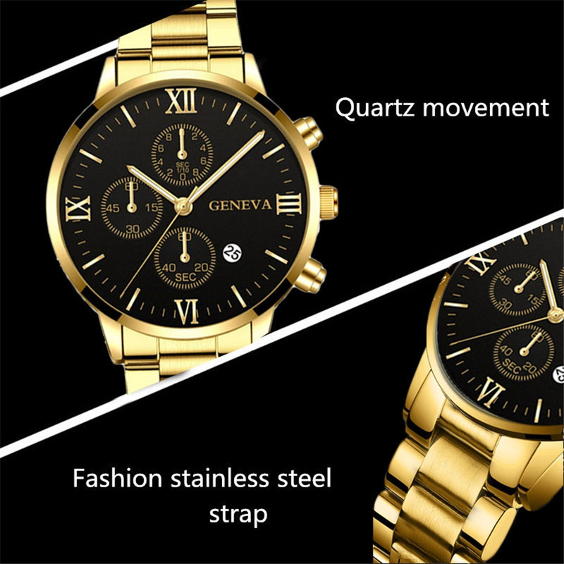 ساعت مچی عقربه‌ای مردانه جنوا مدل تک موتوره بند فلزی تقویم دار کد 3