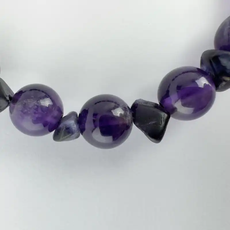 دستبند مدل سنگ آمیتیست