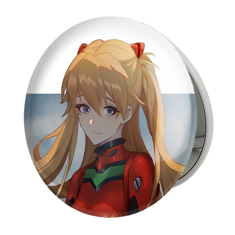 آینه جیبی خندالو طرح آسوکا چان انیمه اونگلیون مدل تاشو کد 13825 