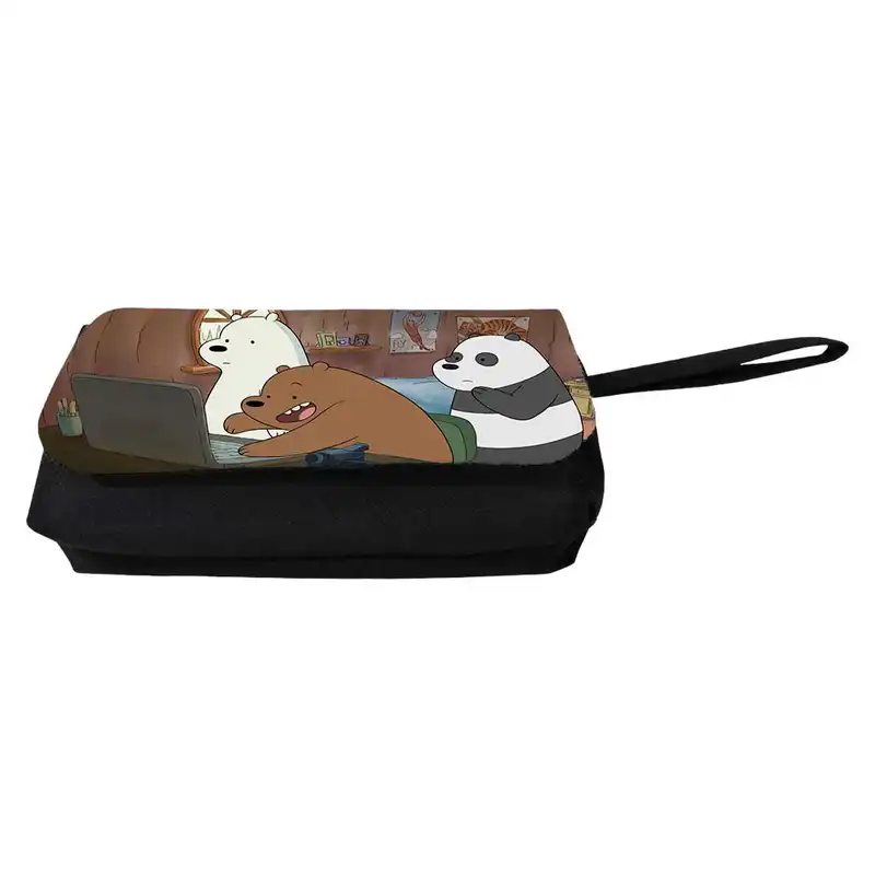 جامدادی مدل دوزیپ طرح انیمیشن خرس های کله فندقی کد NI598