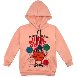 هودی پسرانه مدل توپ عینکی F197 رنگ گلبهی