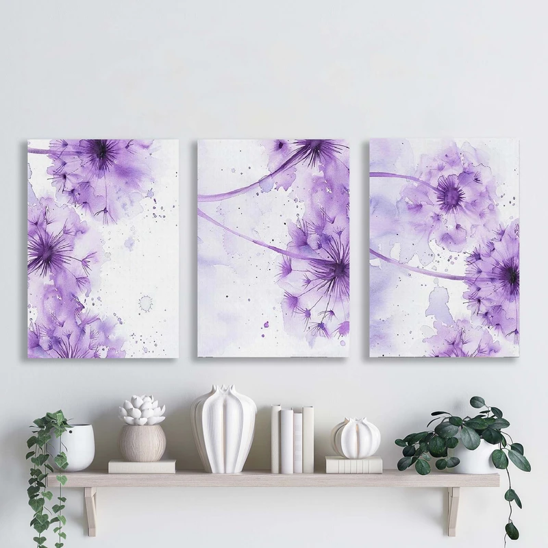 تابلو شاسی آتریسا مدل آبستره ATA068 مجموعه سه عددی